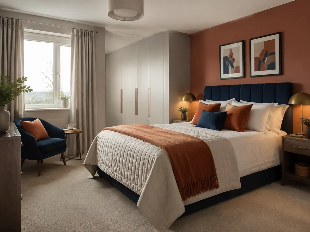 Finished bedroom design