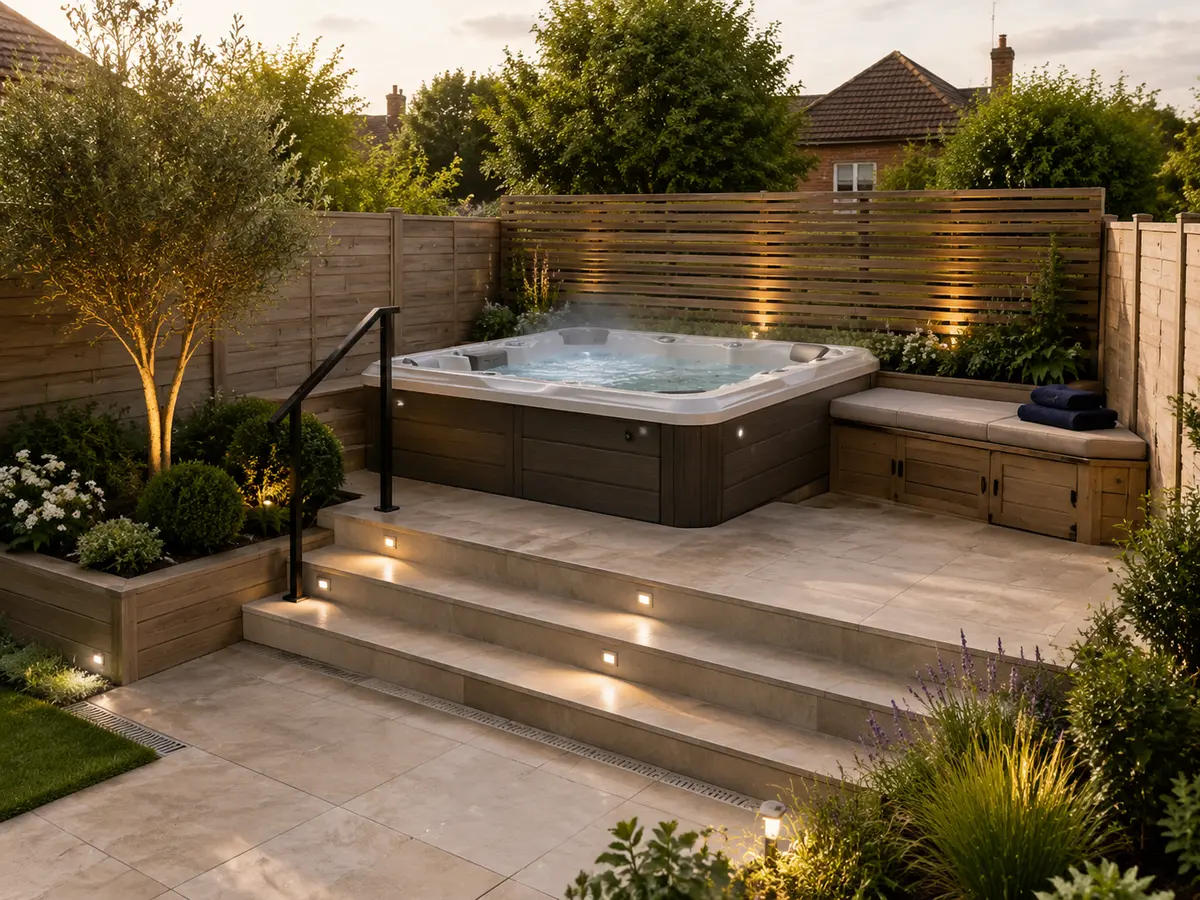 A second realistic 3D design direction for Hot Tub Area